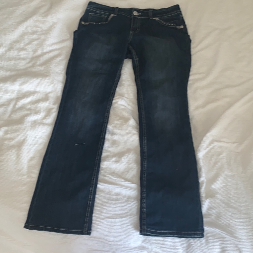 Bootcut Jeans! Super super cute on :)